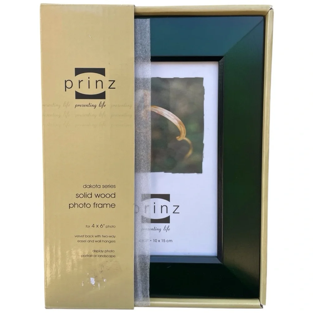 Prinz Dark Green Picture Frames Dakota Collection 4x6 New